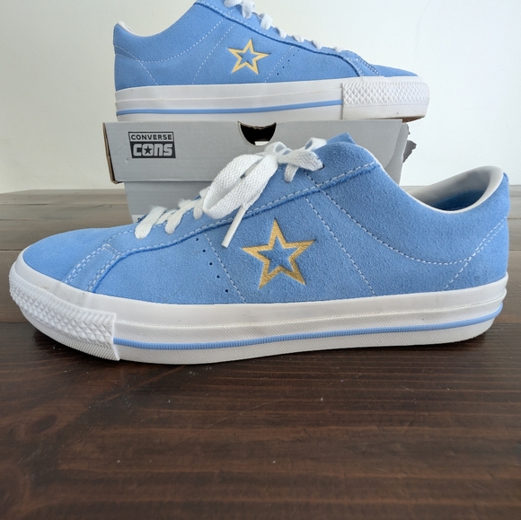 Converse One Start Pro Ox Lt Blue Men's Size 10 - Picture 3 of 6